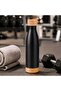 500ml Double Wall Stainless Steel Vacuum Insulated Water Bottle with Bamboo Lid & Bamboo Base - 3