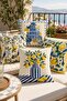 Bird, Lemon and Flowerpot Patterned 4-Piece Throw Pillow Cover Set - 2