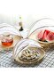 Handcrafted Bamboo Food Tent Basket With Insect-Proof Mesh Cover - Portable & Durable Serving Tray - 2