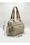Large Leather-Look Shoulder Bag Suitable for Sports, Travel, Hospital, Mother and Baby Use - 3