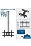 Ceiling TV Mount Bracket for 32"-65" Flat Screen TVs – Adjustable Height, VESA 800x300mm Compatible, Supports Up to 150 lbs, Heavy-Duty Black Mounting Bracket for Secure Installation - 2