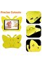 iPad 9th 8th 7th Generation Case Kids, Cute Butterfly Shockproof EVA Foam Stand Cover - Yellow - 5