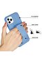 iPhone 16 Pro Max Sky Blue Silicone Magnetic Case with Kickstand, Hand Strap & Multi-Stand Features - 4