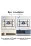 Full Motion TV Wall Mount for 32 to 84 Inch TV, Swivel and Tilt with Articulating Dual Arms - 8