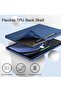 Case for Tab S9 FE 10.9-Inch with S Pen Holder - Soft TPU Tri-Fold Stand Protective Tablet Cover, Supports S Pen Charging, Auto Wake/Sleep - Navy Blue - 3