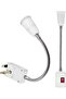 Flexible E27 Lamp Bulbs Holder Converter Adapter UK Plug AC Power to E27 LED Bulbs Socket Adapter with On/Off Switch