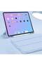 Case for iPad Air 4 10.9, Silicone Pen Tray, Ultra Slim Smart Magnetic Trifold Stand Cover - 2