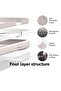 [3-in-1] iPhone 15 Plus Case Bundle – White Liquid Silicone Shockproof Case with 9H Tempered Glass - 4