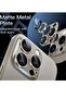 Camera Lens Protector for iPhone 15 Pro/Pro Max, 9H Tempered Glass, Matte Metal, Case Friendly - 2
