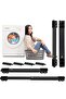 4PCS Extendable Furniture Appliance Rollers with 24 Rollers & Brake – Heavy Duty Mover Tools for Washing Machines, Dryers, Refrigerators, Strong Base Stand, Mobile Wheels, Black
