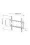 Fixed TV Wall Mount Bracket fits Most 26-55" Flat Screen, Max Wall Mount Pattern VESA 400x400mm - 4