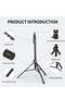 Tripod mt-38, floor for photo/video cameras, 590-1680mm, Black - 5