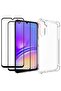 [1+2] for Samsung Galaxy A35 5G Case, Clear Case with Screen Protector (2 Pack), Reinforced Corners