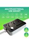 Power Strips Extension Cord with 3 Outlets and 6 USB Ports - 2M Bold Extension Cord - 3