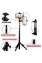 All in one Portable Aluminum Alloy Selfie Stick for iPhone Xs, 40in - 2