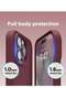 [3-in-1] iPhone 15 Plus Case Bundle – Red Premium Liquid Silicone Shockproof Cover with 9H Tempered Glass Screen Protector - 4