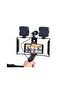 Video Making Kit LED Selfie PK 778 – Portable Vlogging Kit with Tripod, Dimmable LED Light, Microphone