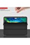 iPad Pro 12.9 Case (2020/2018) with Pencil Holder, Soft TPU Back, Auto Sleep/Wake (Black) - 2