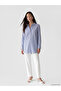 Striped Oversize Women's Shirt Tunic - 2