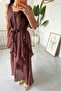Linen, Scarf, Strap Dress and Blouse Set 51400 - 3