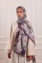 Spring Canvas Patterned Soft Shawl Lilac - 2