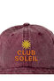 ''Club Soleil'' Embroidered Washed Hat /''Sun Club'' Embroidered Washed Baseball Cap - 3
