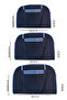 Modern Suitcase Travel Bag (Black-Blue Strap) - 5