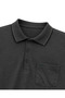 Men's Large Size Melange Black Polo Collar Short Sleeve Single Jersey T-Shirt M-L-Xl-2Xl-3Xl-4Xl-5Xl-6Xl-7Xl-8Xl - 3