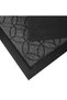 Black Gray Embossed Rectangular Door Mat 60X40Cm - 2