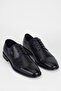 Men's Genuine Leather Black Classic Shoes - 2