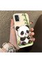 Samsung Galaxy A51 Compatible Silicone Edge Hard Back Case Couple Phone Case Panda Pattern