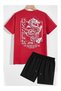 Unisex Oversize Shorts Set Short Sleeve T-Shirt Comfortable Fit Summer Casual Sports