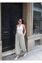 Women's Trousers Shalwar Wrinkled Tencel Fabric Ankle-Tied Elastic Waist Shalwar New Season - 4