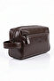 4273 100% Genuine Leather Handbag Clutch Bag Analin Brown - 4