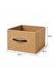 Jute Fabric Storage Box with Handle Organizer Basket Single - 2