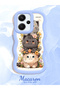 Redmi Note 13 Pro Plus 5g Compatible Case Camera Protector Blue Silicone Couple Phone Case Cat Pattern - 2