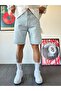 Ice Blue Denim Shorts - 2