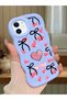 iPhone 12 Compatible Case Camera Protector Blue Silicone Couple Phone Case Heart Pattern