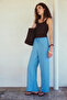 Linen Textured Tube-Let Pants - 2