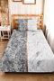 Gray Marble Modern Young Room Single Pique Set-White Anthracite 160X220 cm Quilted Bedspread - 6
