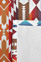 Bohemian Geometric Young Room Single Pique Set - Ethnic Orange 160X220 cm Quilted Bedspread - 7