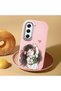 Tecno Camon 40 Pro 5g Compatible Case Camera Protector Pink Silicone Couple Phone Case Girl Patterned - 2