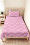 Pink Crown Themed Girl's Pique Set - Princess Concept White Baby Room Bedspread - 160X220 cm - 6
