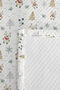 طقم سرير مفرد منقوش بنقش الغزلان لغرفة الأطفال - مفروشات سرير مبطنة بتصميم شتوي مقاس 160x220 سم - 7