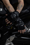 Motorcyclist Glove Fingerless Jk Black Summer Half Non-Slip Motorcycle Gloves Ce En-13594 Certified - 5