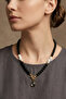 ALAÇATI GLASS BEAD NATURAL STONE NECKLACE - 2