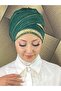 Gold Stone Evening Dress Shawl Bonnet - 5