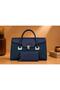 BAGCO Women's Leather Handbag with Matching Wallet | Large Office Work Bag | Rectangular Top Handle Handbag | 37 × 23 × 11 cm - 2