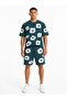 Men's 2-Piece Set Printed Shorts T-Shirt Set Oversize Double Face