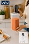 2.4 L Food Storage Container Bpa Free with Lid Legumes, Pasta and Food Storage Container Transparent Kitchen Organizer - 2